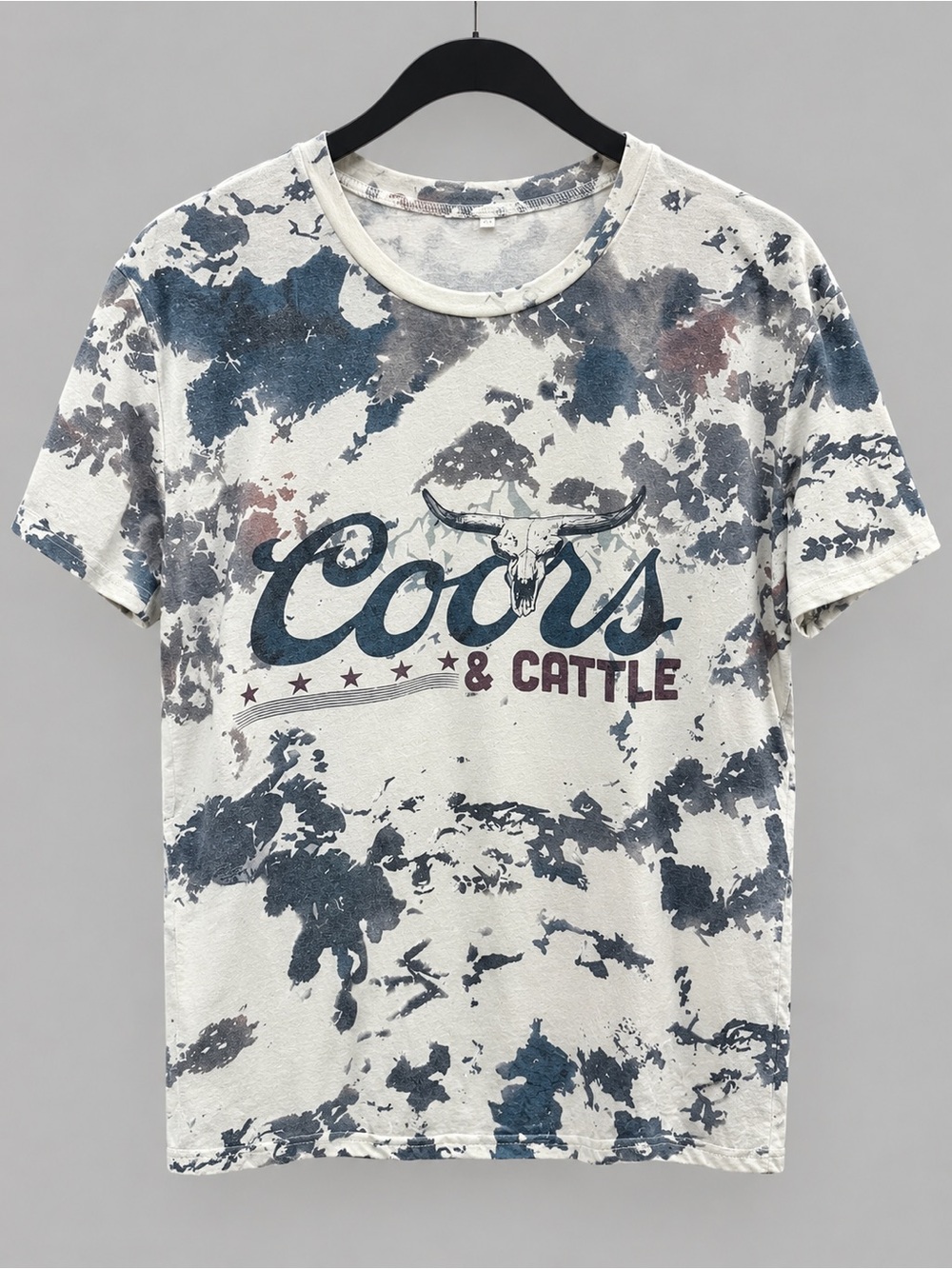 Women’s coors & cattle Tee - White/Blue